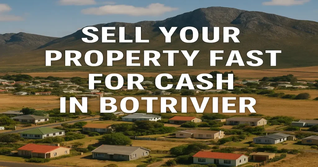 sell your house fast cash in botrivier